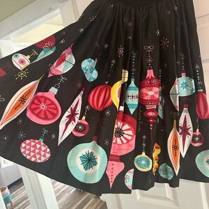 Pinup Couture by Pin Up Girl Clothing limited edition Christmas skirt.